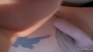 Stepson gets a hard and intense fuck from his stepmom and her girlfriend