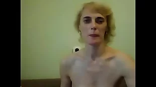 Russian mature with small saggy breasts in HD cam